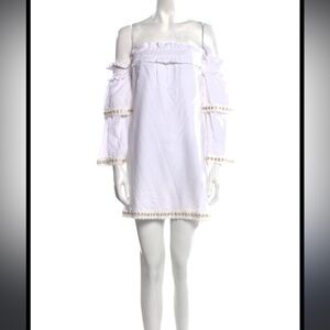 MISA Los Angeles medium boho off the shoulder dress revolve Cottagecore designer